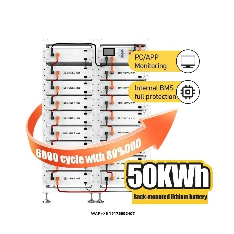 51.2V 100Ah 200Ah Lithium Battery Solar Storage System 50kWh BESS