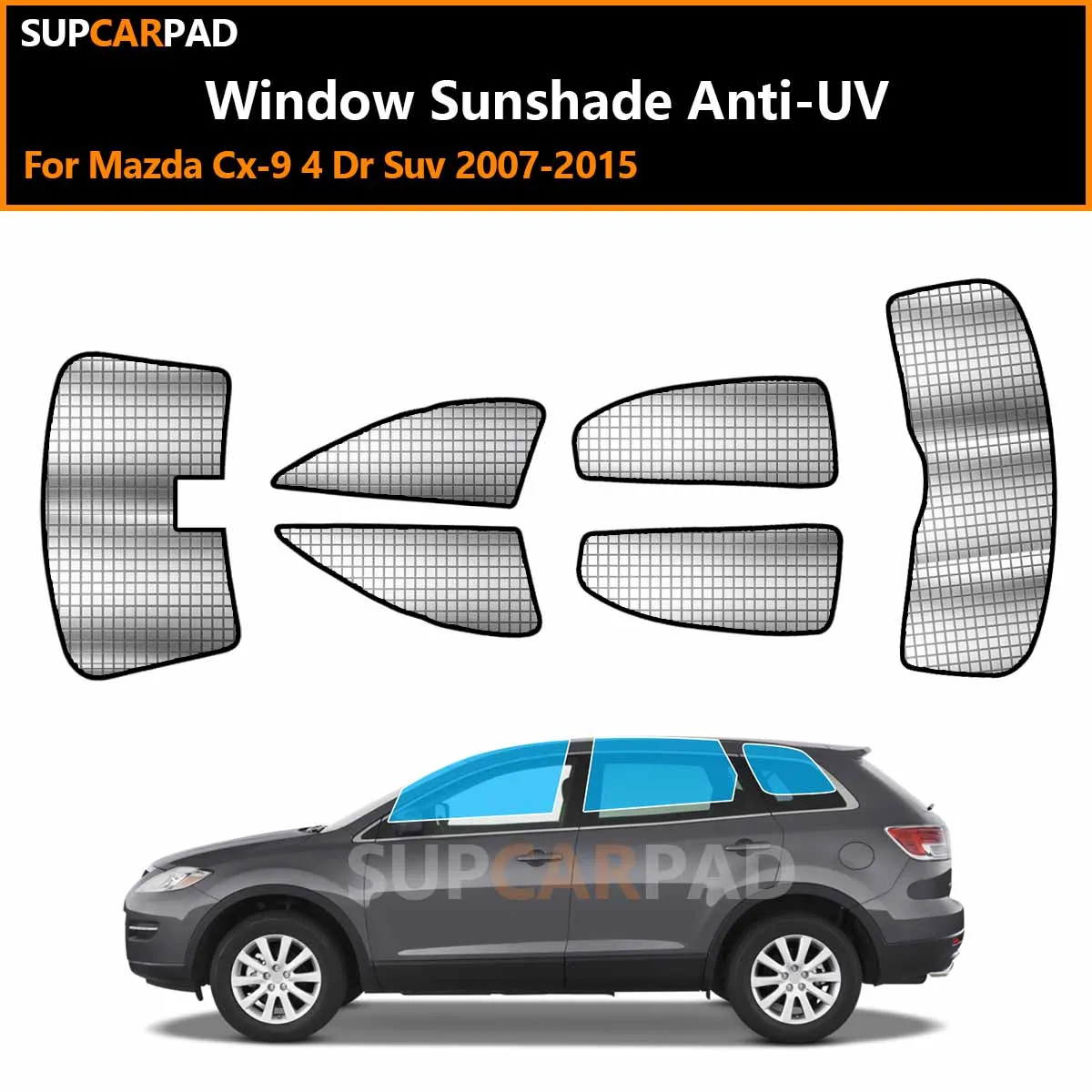 

For Mazda Cx-9 4 Dr Suv 2007-2015 Custom Car Window Sunshade Anti-UV Car Sun Window Visors Sunshade Covers Accessories