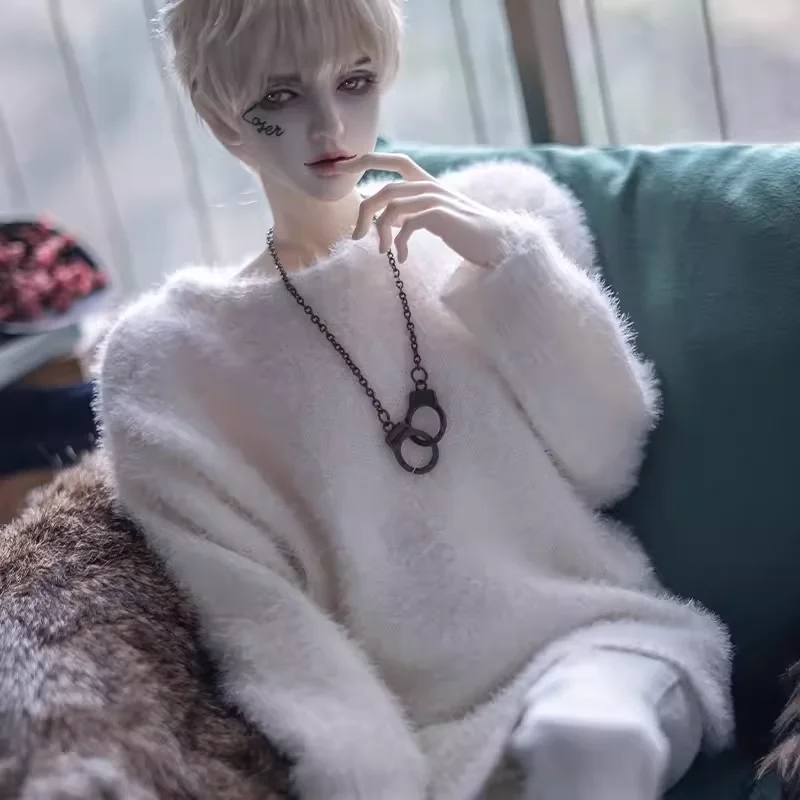 

Одежда для кукол BJD для кукол ID75, топ, черный, белый, серый свитер, аксессуары для одежды для кукол 1/4