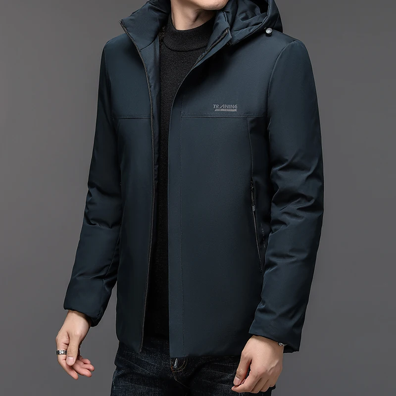 Men Casual Cotton-padded Jacket Windproof Warm Wear Resistant Fashion Casual High-quality Fabric Crisp Comfortable Skin Friendly