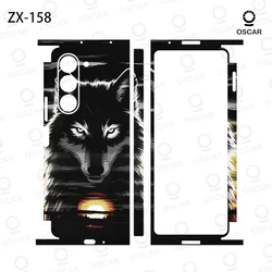 Colorful Anti-Scratch Stickers For Samsung Galaxy Z Fold 5 4 7 6 Fold5  Protective Decal Skin Cover Back Film