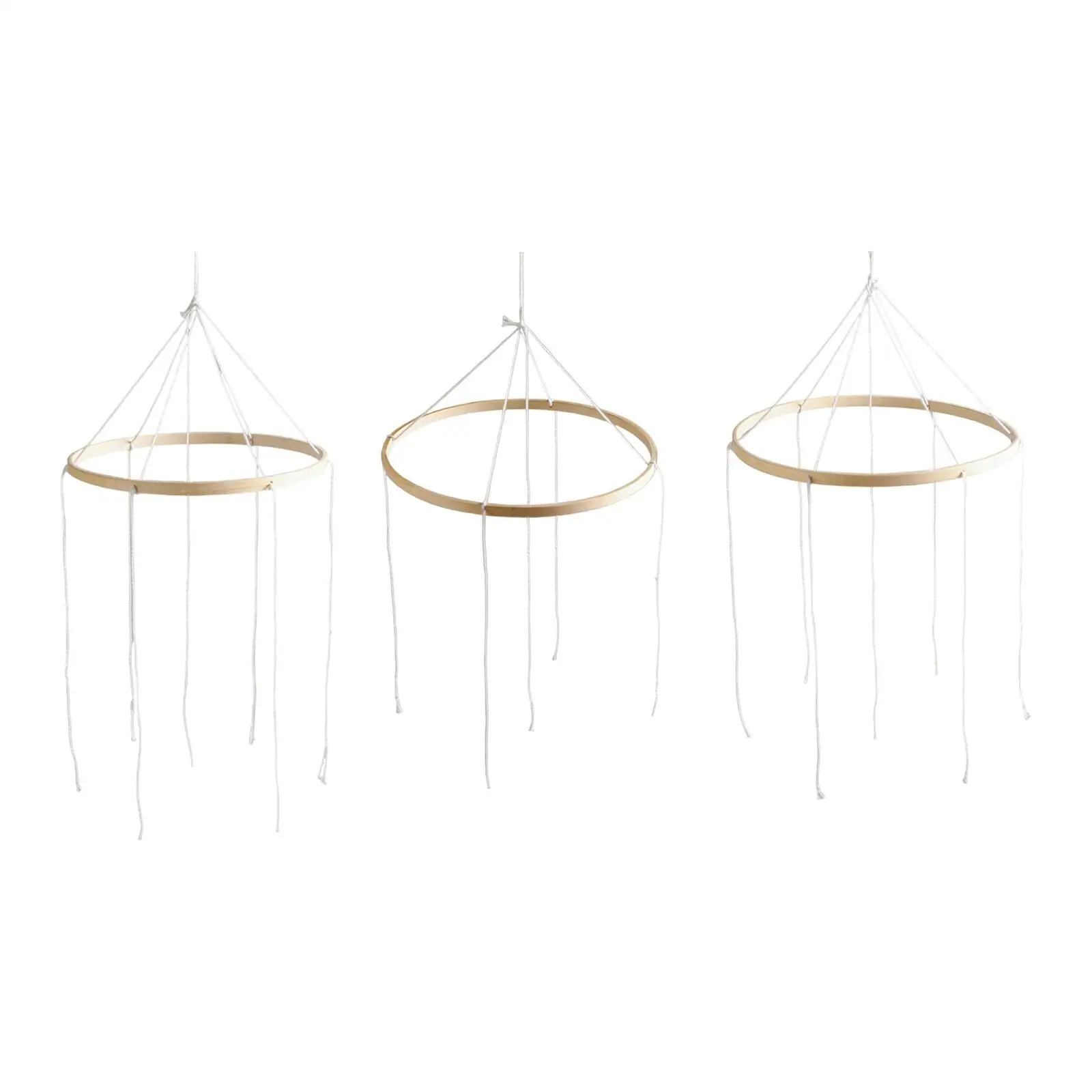 Babybedje Mobiel Frame Decoratief voor Slaapkamer Balkon Plafond Windgong Hangend DIY