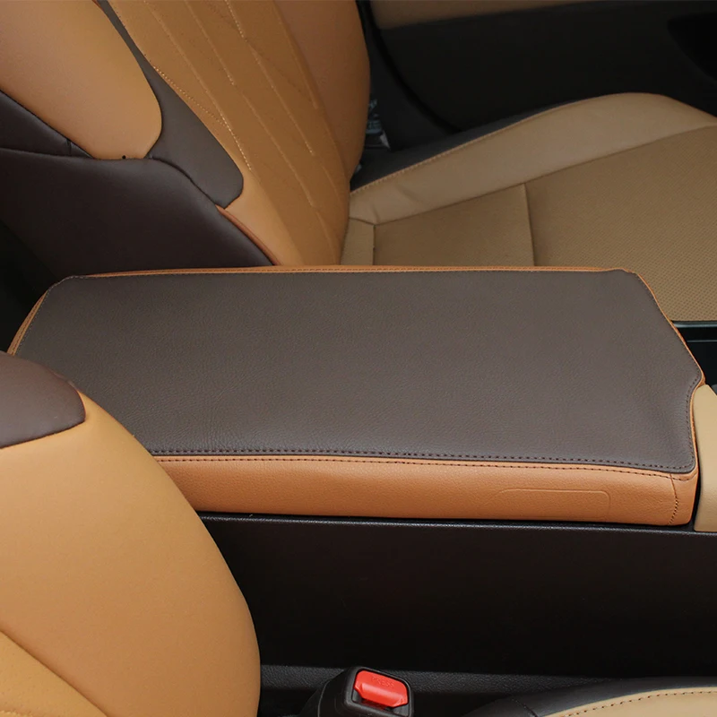 TAJIAN Leather Car Center Control Armrest Box Cover Mat Waterproof Dust-Proof Cushion Protector For Lexus ES200 260 300H 18-21