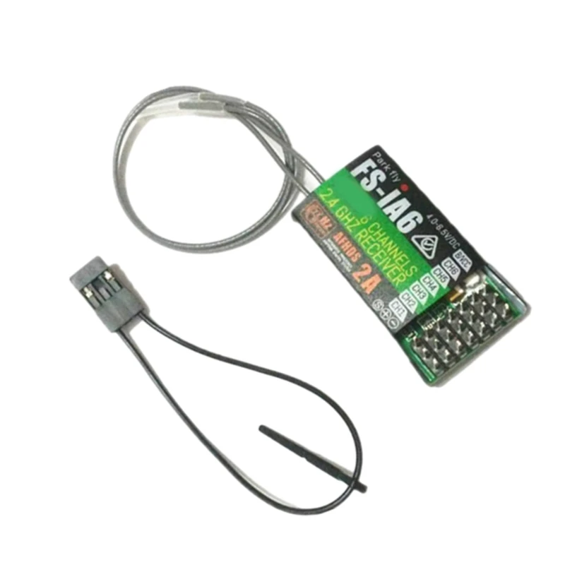 

Reliable FSIA6 Receiver 2.4G 6 Channel with Double Antenna for Remote Control Aircrafts Easy to Use and Stable Operate