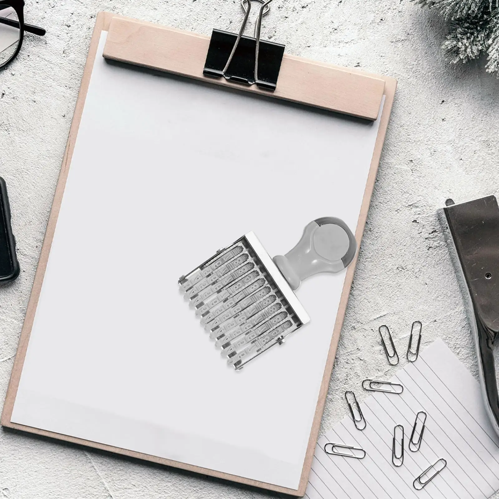 Digital Printing Number Line Rolling Stamp Mini Date Stamps 10- 2x5mm Office Supply File Folder Label Tag