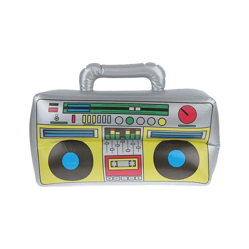 Party 80's 90's Party Decorations Photo Booth Props Inflatable Radio Recorder PVC Inflatable Balloons Retro Dress Accessory