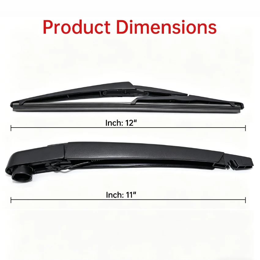 Escobilla de limpiaparabrisas y brazo trasero para Nissan Qashqai J10 J11 2006-2020 Rogue Pathfinder, brazo de limpiaparabrisas trasero, 28780-3JA0A