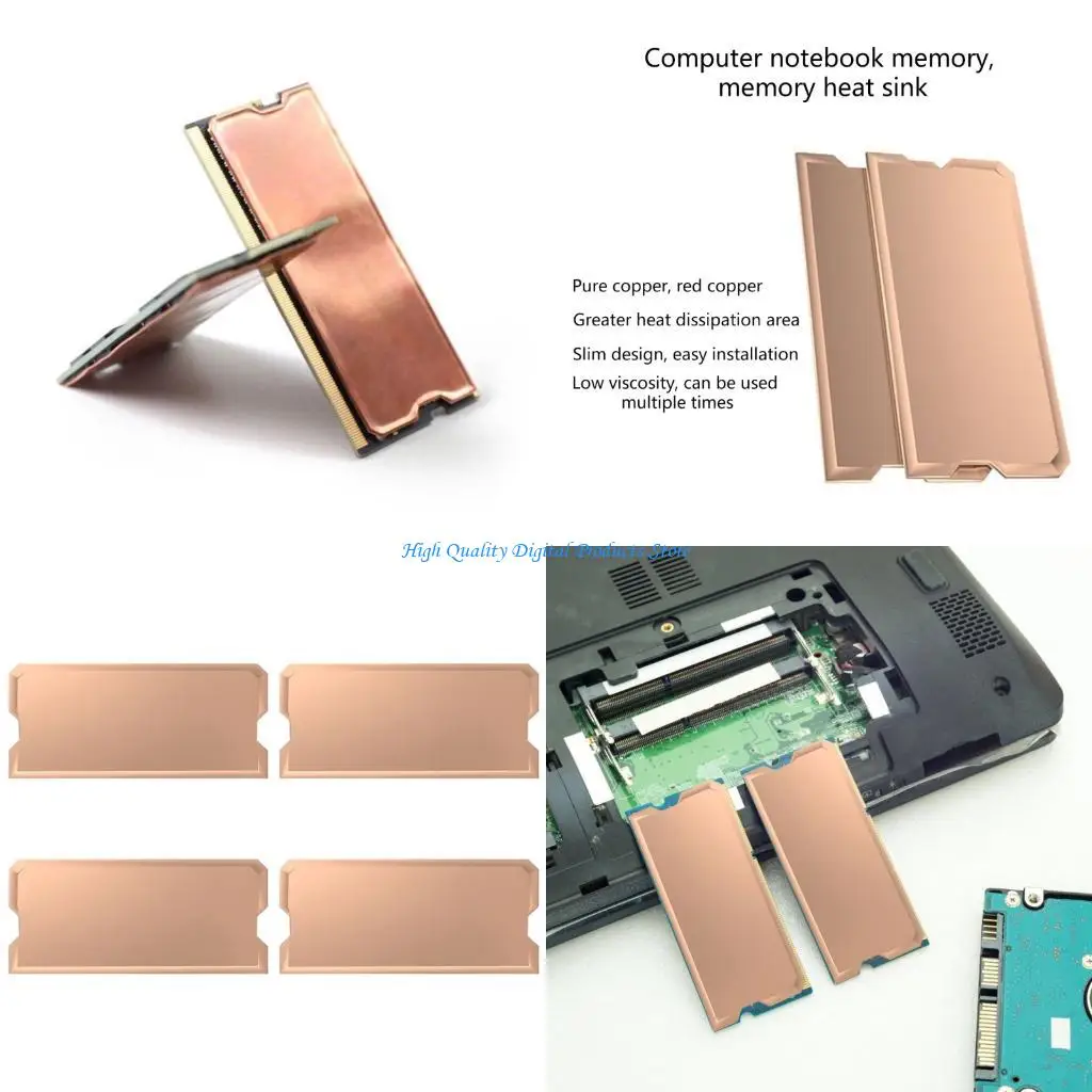 

U2JE Quick Installs DDR4 DDR5 Coolers Coppers Material Enhances Laptop System