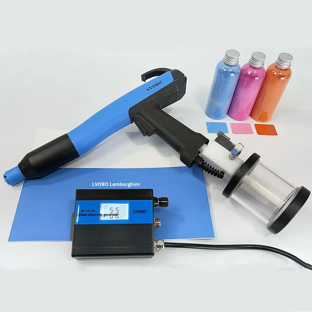 Portable small laboratory metal coating machinery with proofing  electrostatic powder spraying machine