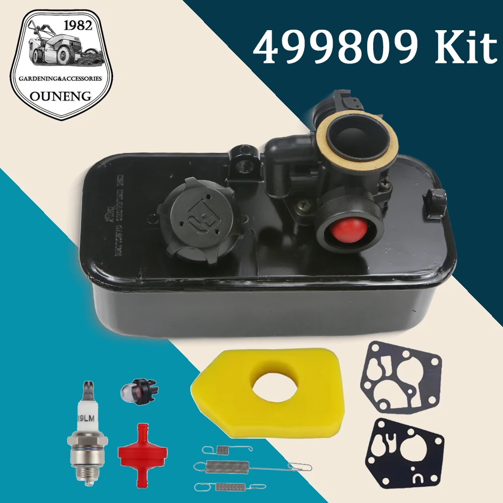 

795477 For Briggs & Stratton 499809 494406 498809A 795469 794147 699660 Mower Tractor Carburetor Gas Fuel Tank Assy Oil Tank KIT