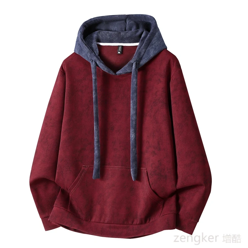 Plus Size Color Block Hoodie Men Women - Patchwork Streetwear, Loose Fit Versatile Spring Fall Casual Top 8XL 9XL 10XL