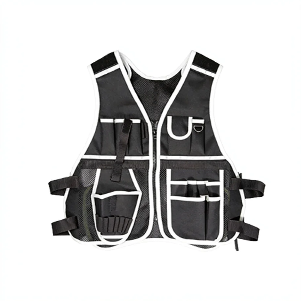 Durable Tool Vest For For Penggong Electrician Construction Repairing Gear Multi Pocket Storage Organizer Utility Workwear Bag