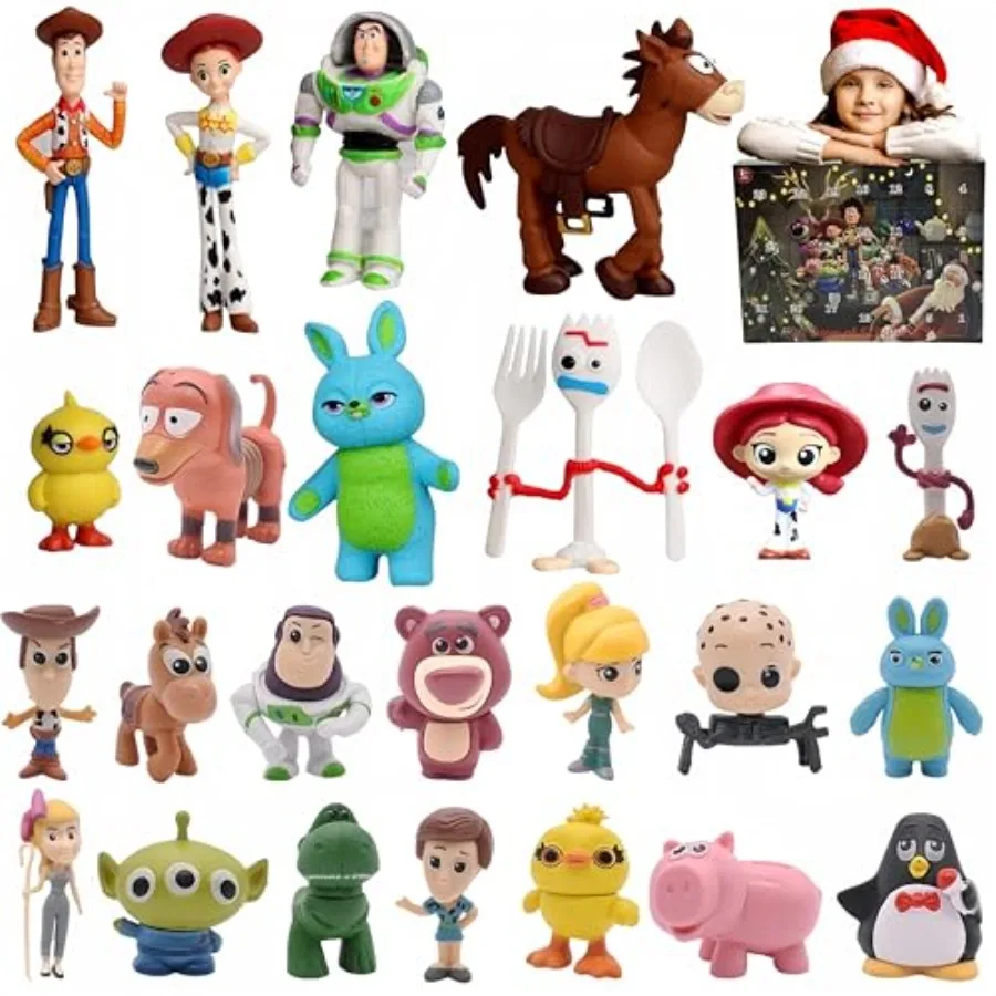 Christmas Advent Calendar 2025 Toys 24Days Countdown Calendar 24 Anime characters Surprise Gifts for and Fans