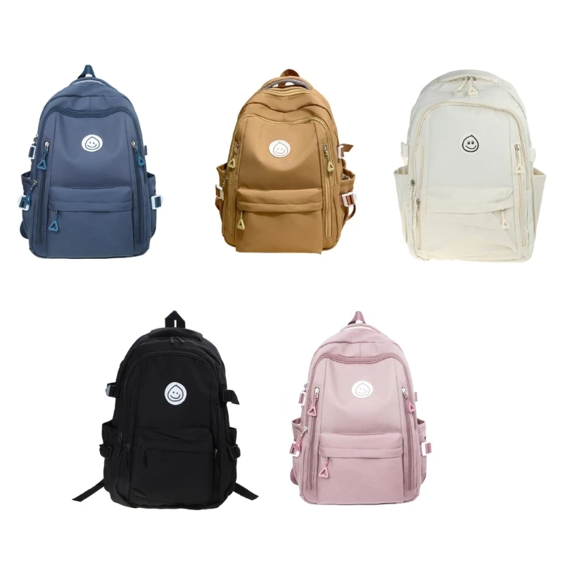 Schoolrugzak Casual nylon schooltas voor dames Heren Laptoprugzak Coole vrouwelijke boekentas Studententassen