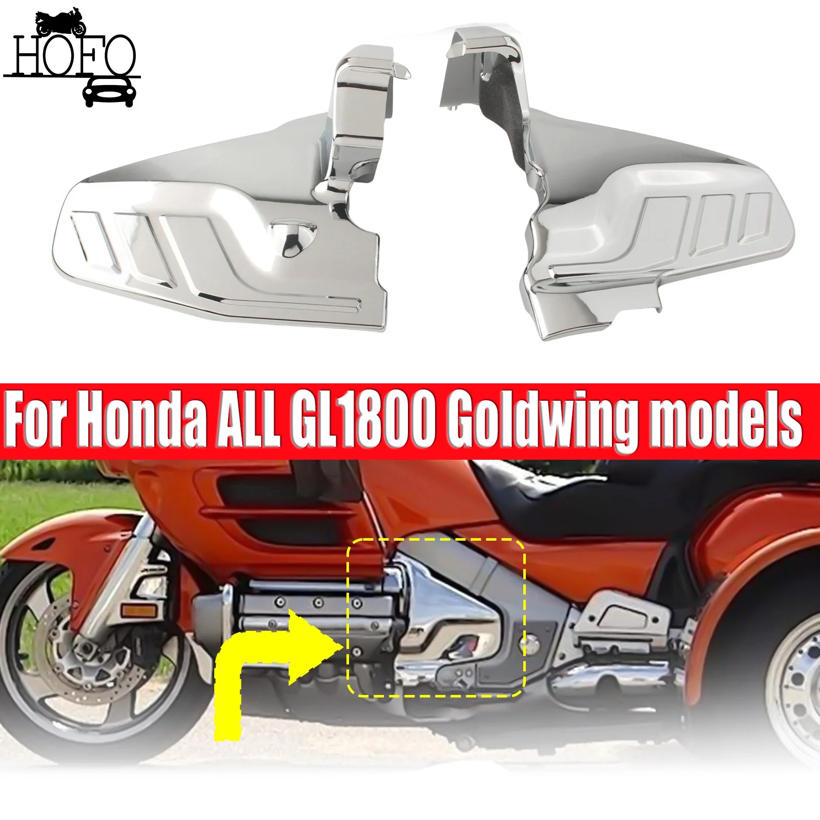 

Motorcycle Engine Lower Side Cover For Honda ALL GL1800 Goldwing models 2012-2017