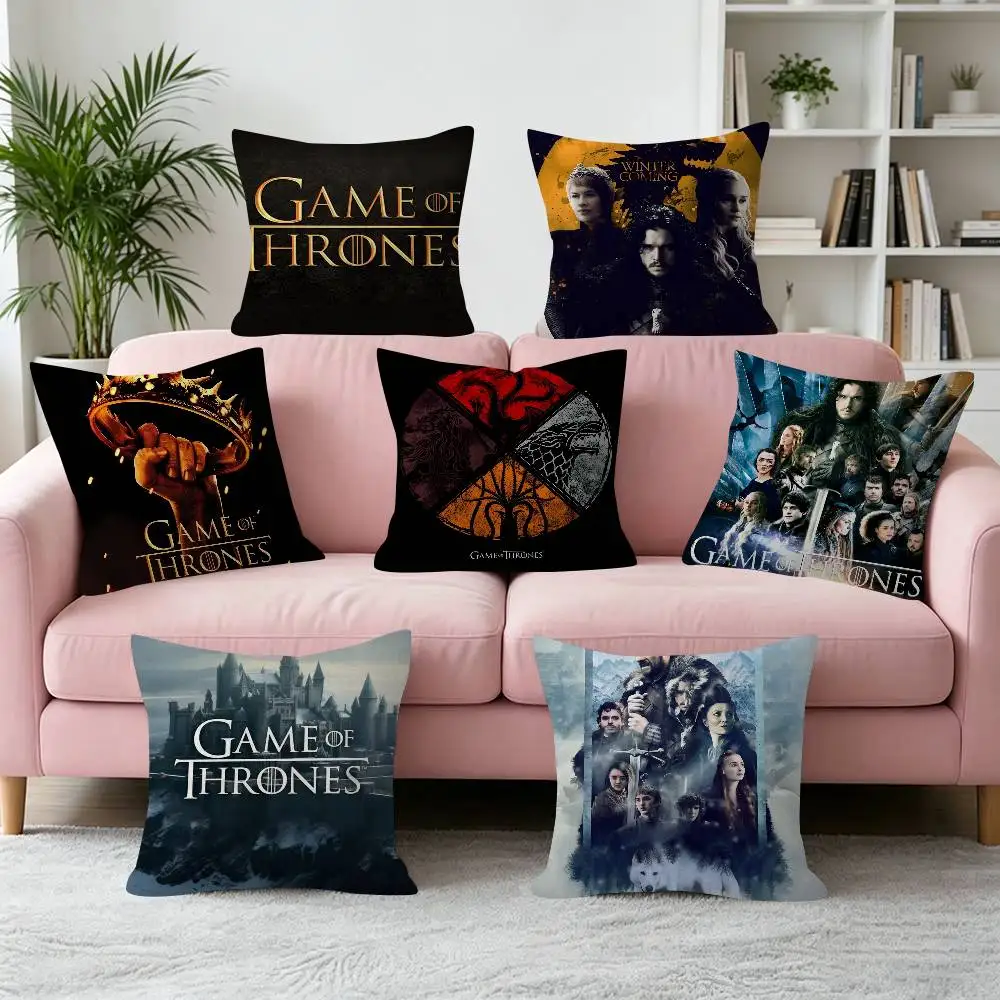 Cushion Cover Pillowcase Upholstery Sofa Throw Pillow Home Decor Pillowcas Movie G-Game Of T-Thrones