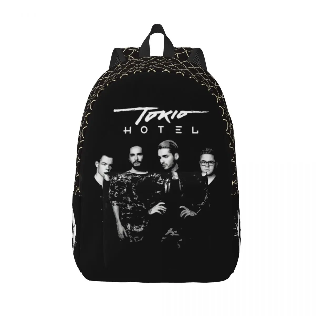 

Tokio Hotel Logo Fashion Backpack with Pocket High School Business Rock Daypack for Men Women Laptop Shoulder Bag
