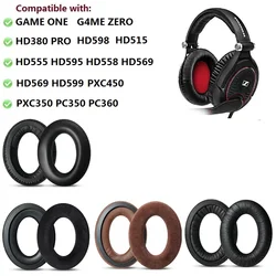 Sennheiser Game one G4ME ZERO HD380 PRO HD598 HD558 PXC450 PC360 헤드폰 이어 커버 귀마개 귀 베개 용 이어 패드