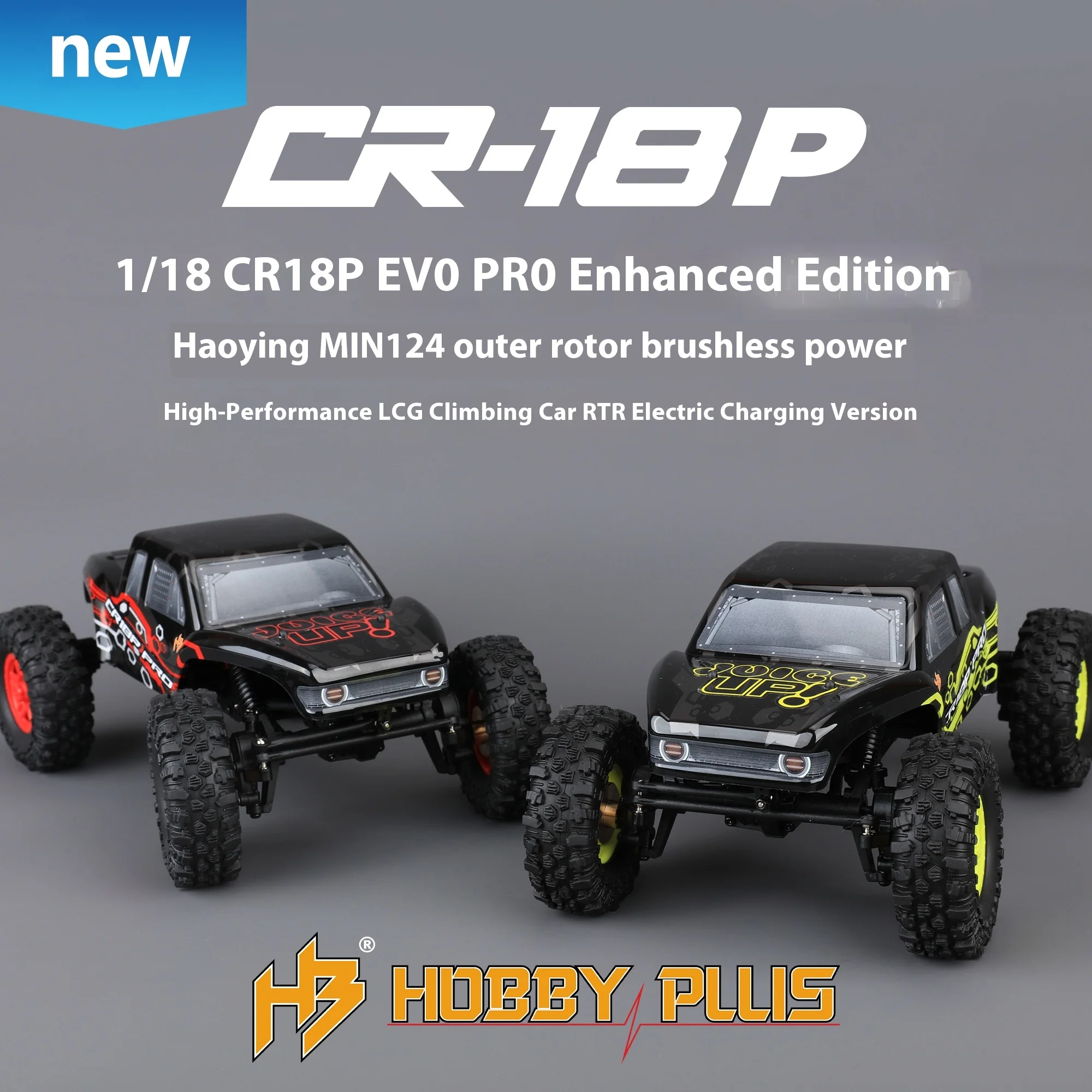 

Hobby Plus 1/18 Cr18p Evo Pro Enhanced Lcg Remote Control 4wd Brushless Electric Climbing Vehicle Off Road Vehicle