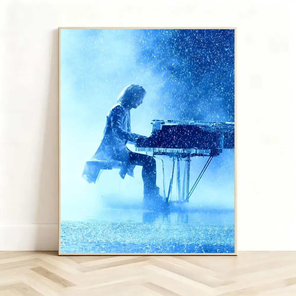 Glamorous Rockmusician Y-YOSHIKI Poster Classic Self-Adhesive PP Wall Sticker for Living Room Bar Decor Gift