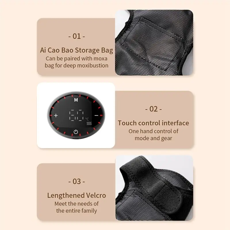 Hot Deal-Electric Heating Knee Pads Self-Heating Knee Massager Knee Joint Heat Compress For Chronic Cold Legs Pain Therapy Devic view 5
