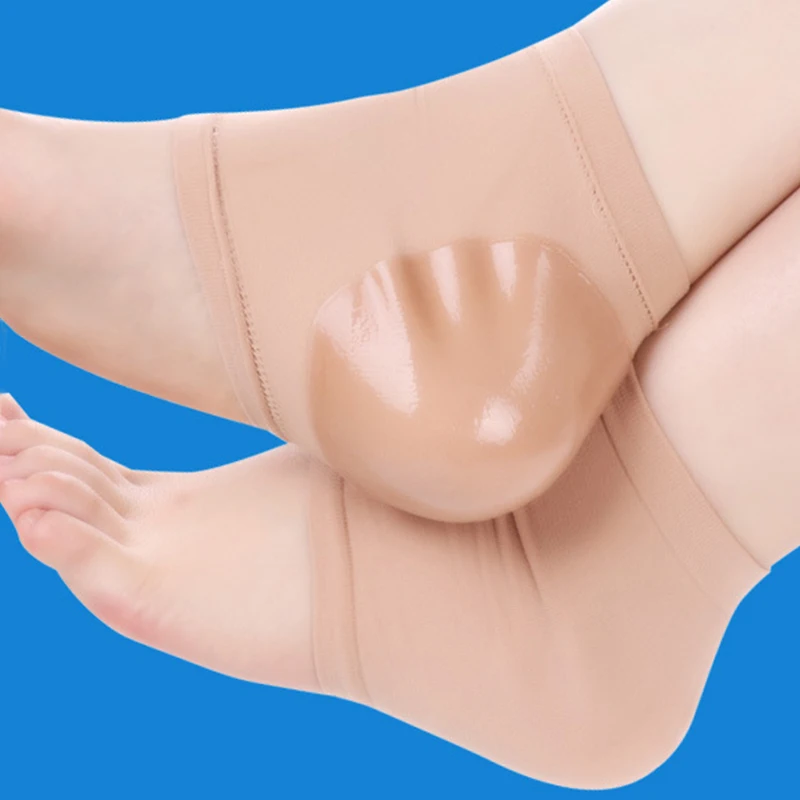 Silicone Heel Protect Socks Anti Cracking Heel Pain Relief Liner Socks Sleeve Elastic Moisturizing Foot Skin Care Heels Pads