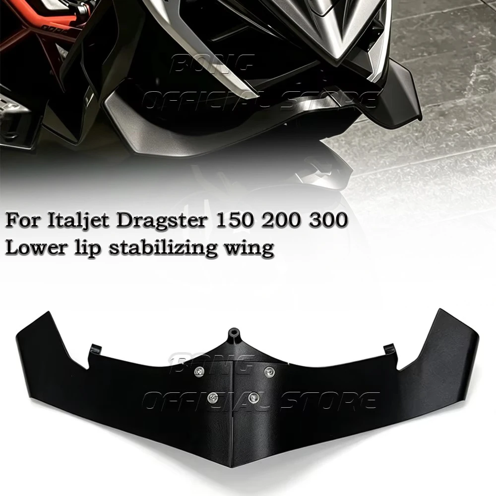 For Italjet Dragster 150 200 300 Front Wing Lower Spoiler Lower Lip GP Wing Frontal Spoilers Italjet Dragster Accessories