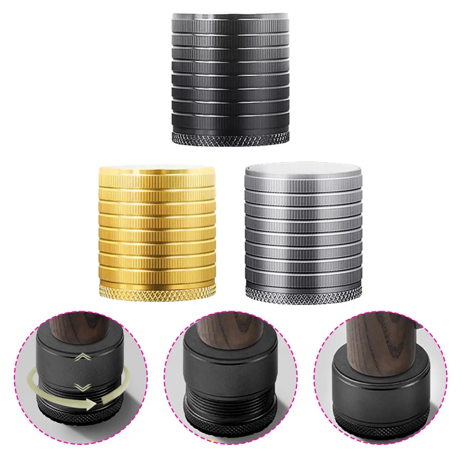 4 قطع معدنية غير قابلة للانزلاق، دعم دائري قابل للتعديل لخزانة الأريكة وكرسي الأريكة ومكاتب السرير