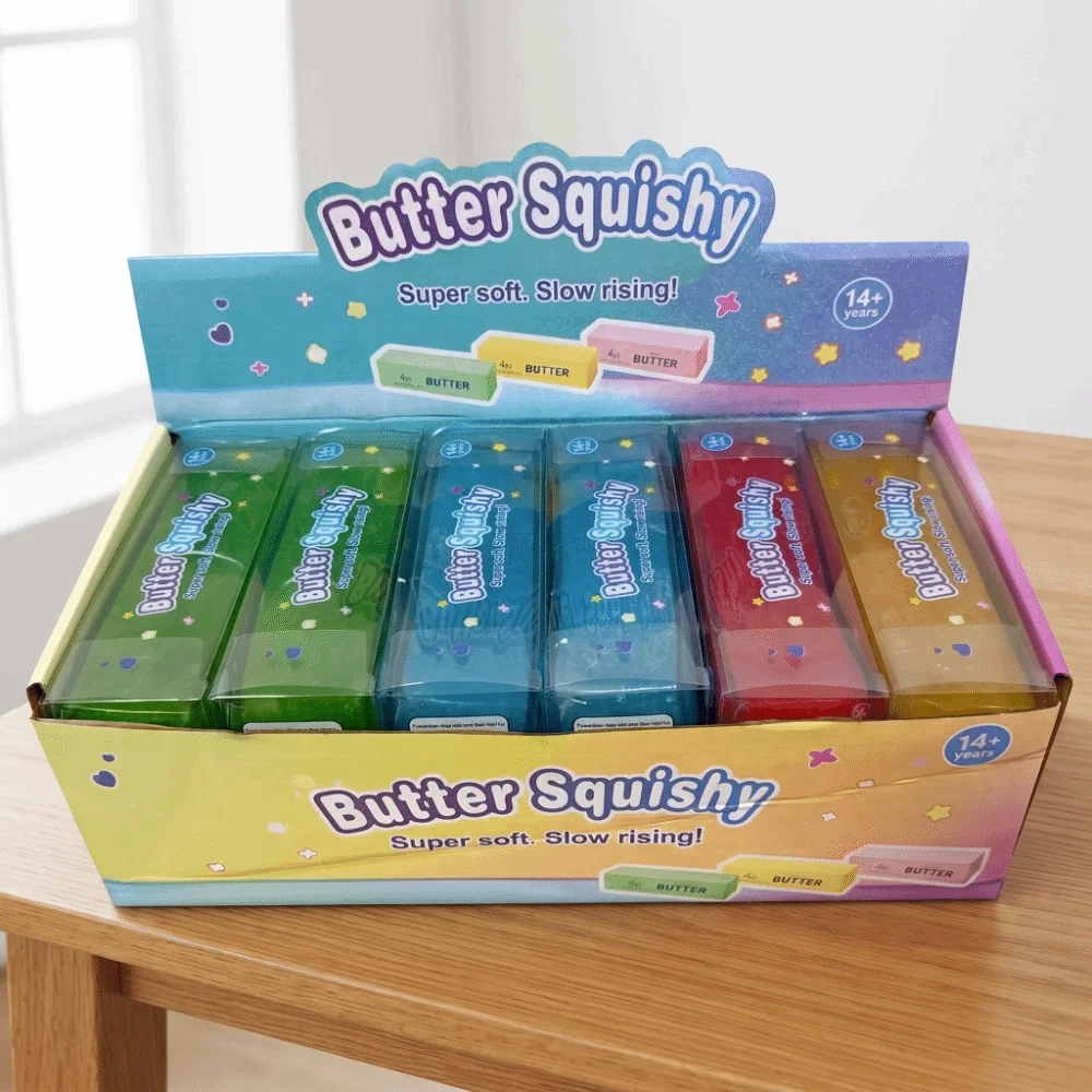 Butter Stick Slushy Texture Squishy Super Soft Wet Texture Butter Stick Squeeze Slow Rising Butter Shape Fidget