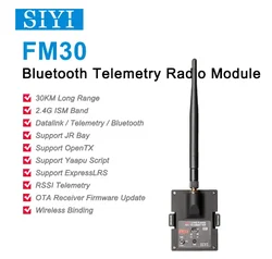 30KM Long Range SIYI FM30 Radio Module with Datalink Telemetry Bluetooth Receiver OpenTX Racing Drone 2.4G FM30 Transmitter