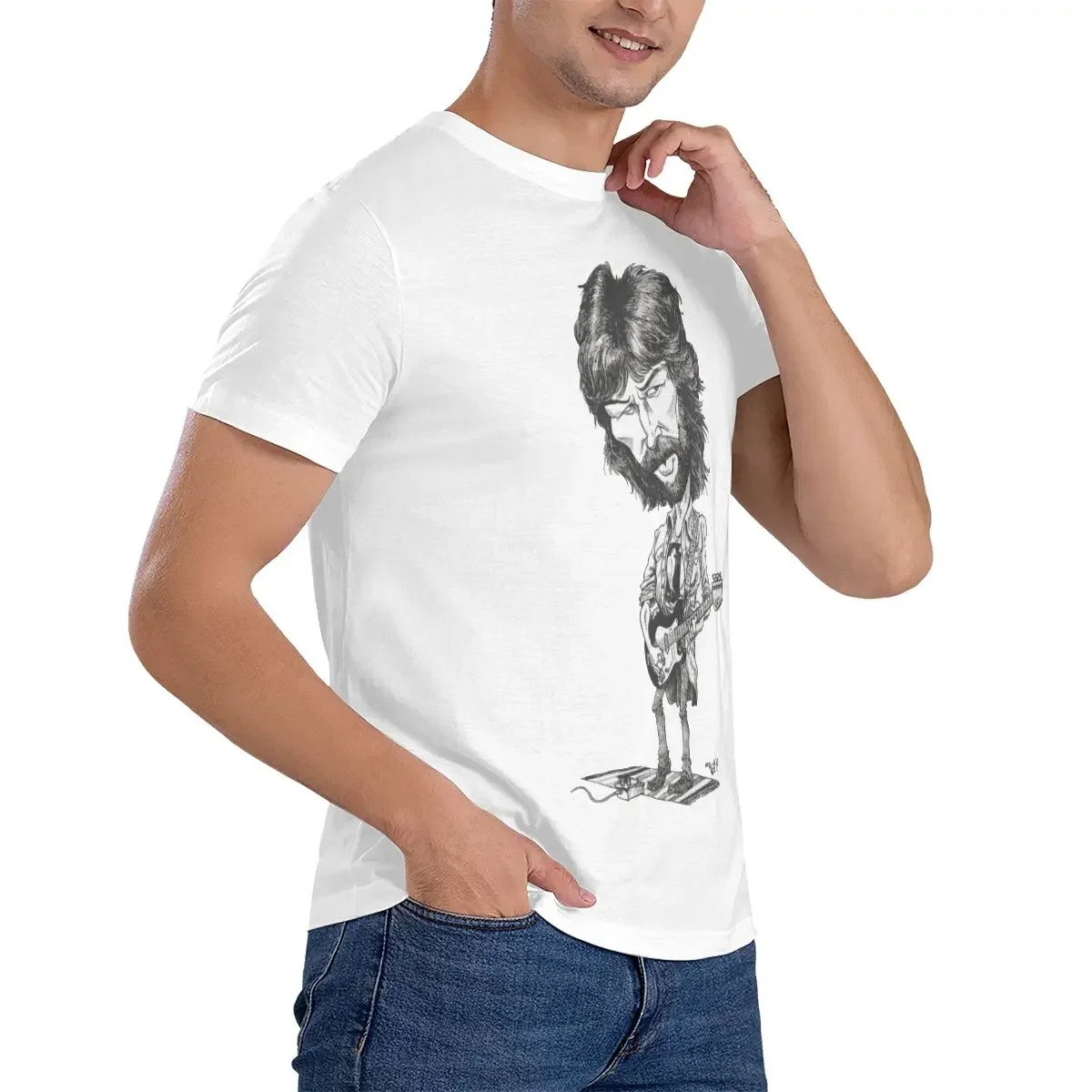 تي شيرت قطني كلاسيكي للرجال والنساء ، أليس كلابتون ، للجنسين