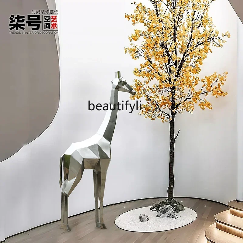 

ss cn8350 ss 8350, уличная скульптура из нержавеющей стали, большие напольные украшения, абстрактное художественное устройство с животными