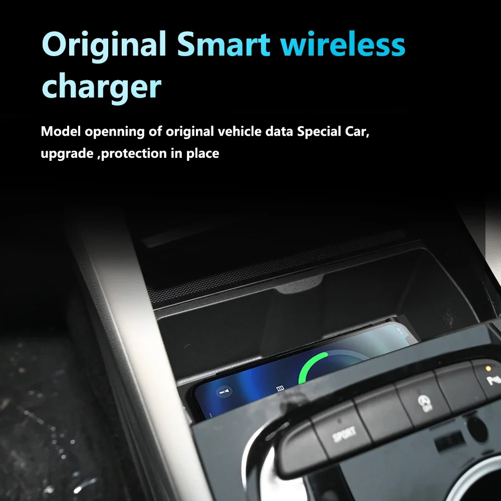 15W Wireless Charger for Buick Regal Center Console Fast Phone Charging Panel Dedicated Interior Accessories