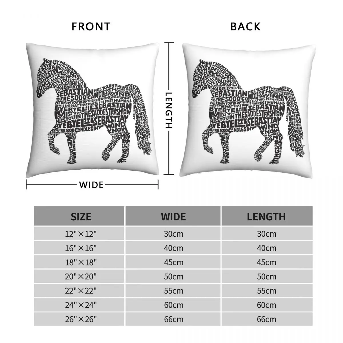 Lil Sebastian Square Pillowcase Polyester Linen Velvet Creative Zip Decorative Pillow Case Room Cushion Cover