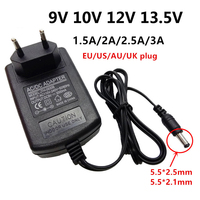 9V 10V 12V 13.5V AC/DC Universal Power Adapter Supply 9 10 12 13.5 Volt Adaptor 1.5A 2A 2.5A 3A Adaptador 5.5mm Switching