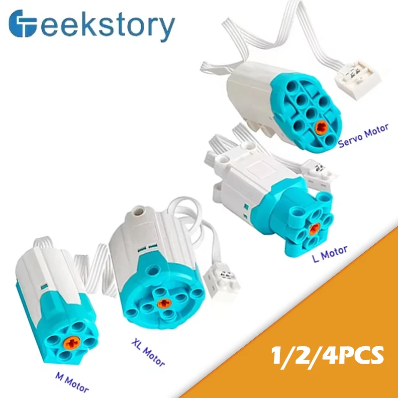 1/2/4 Uds M/XL/L/servo Motor tecnología piezas de bloques de construcción educación DIY Motor ladrillos MOC funciones de potencia juguetes Accesorios