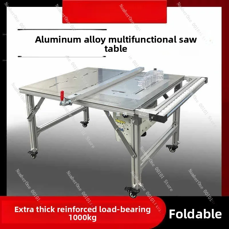 Woodworking foldable saw table aluminum alloy multifunctional dust-free table saw portable small workbench mother saw all-in-one