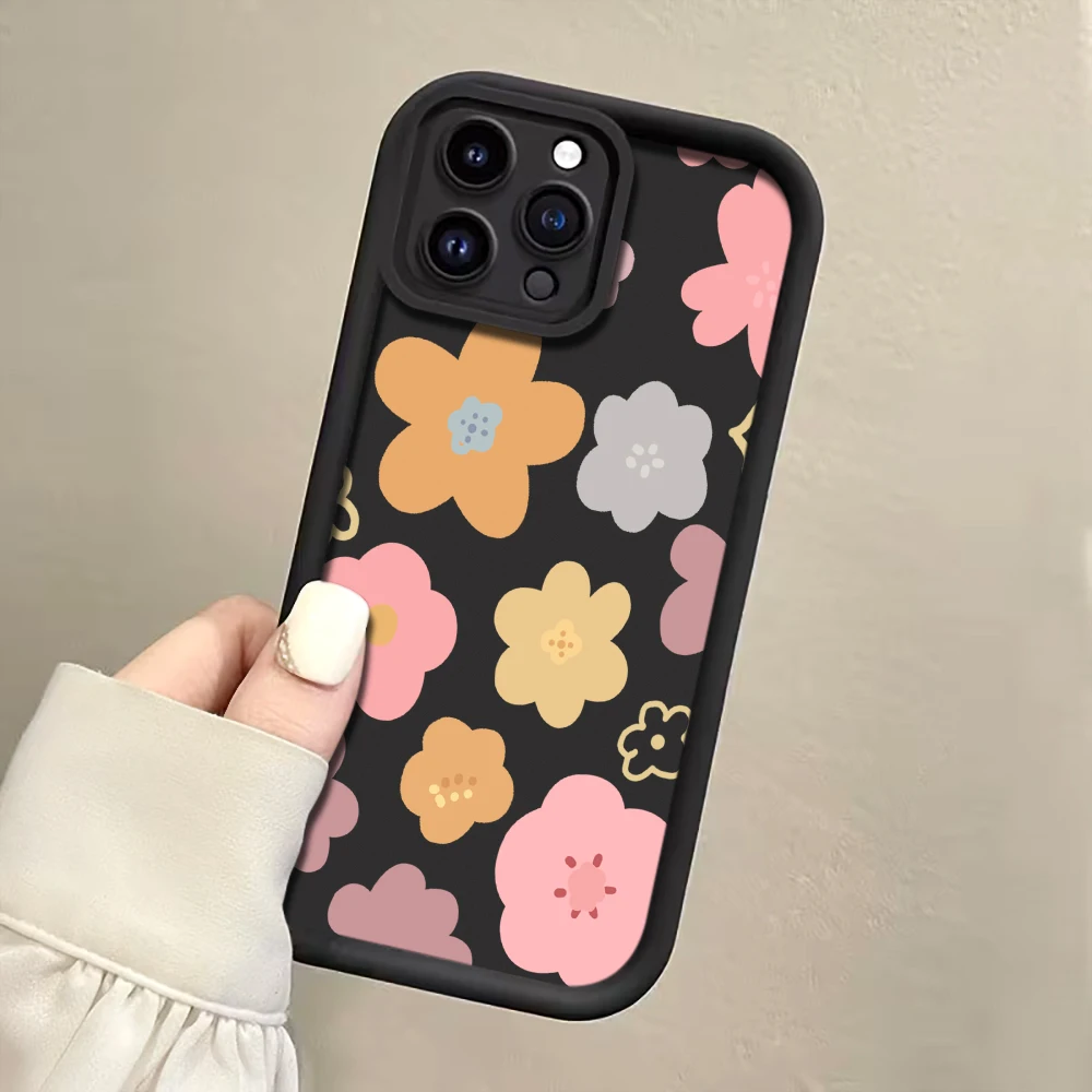 Macaron-Blumen-Handyhülle mit Trageschlaufe für Samsung Galaxy Note 20 Ultra S25 S26 S24 Plus S24 S23FE S24 S25 Ultra Silikonhülle – Detail 5