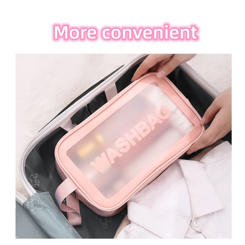 Portable Storage Bag Pvc Toiletry Box Pu Material Suitable For Bathing Swimming Beach