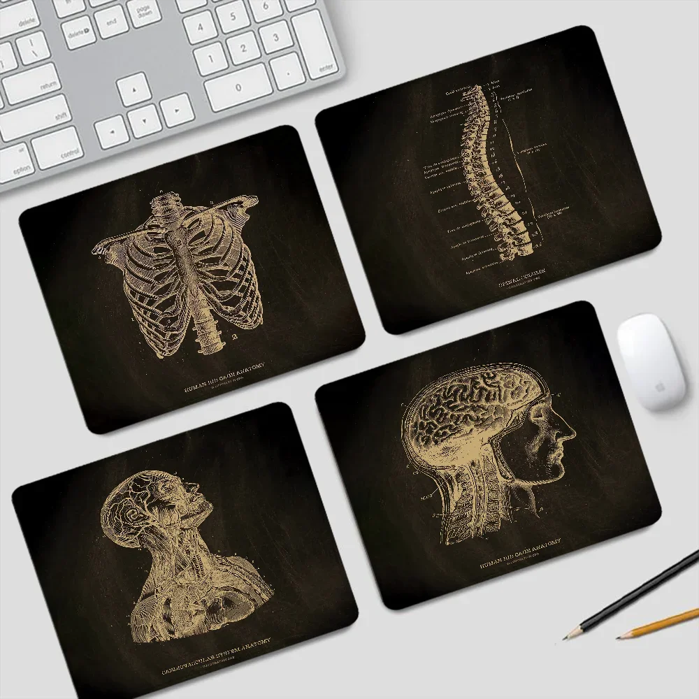 

Mousepad Gaming Accessories Anatomical Skeleton Art Office Rug Pad Mouse Mat Desk Gadgets Offices Mats Anime Gamer Computer Cute