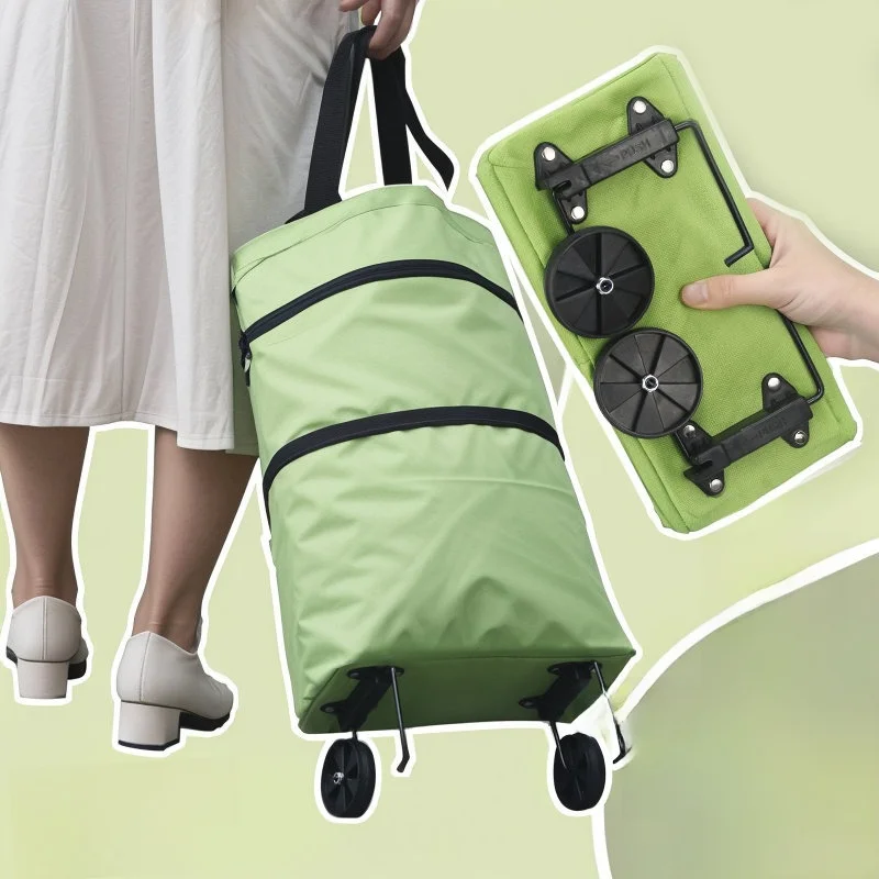 large-capacity-shopping-bag-with-wheels-portable-vegetable-buying-cart-foldable-women's-household-essential-stroller