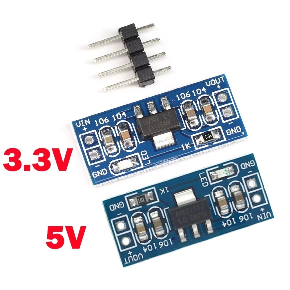 AMS1117 DC 6.0V -12V to 5V 4.5V - 7V to 3.3V power supply module AMS1117-5.0V power module AMS1117-3.3V