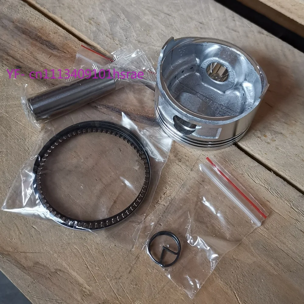 Complete Piston Assembly 56mm Standard Size For Honda GX100, Piston+Ring+Pin+Circlip Compactor Spare Parts
