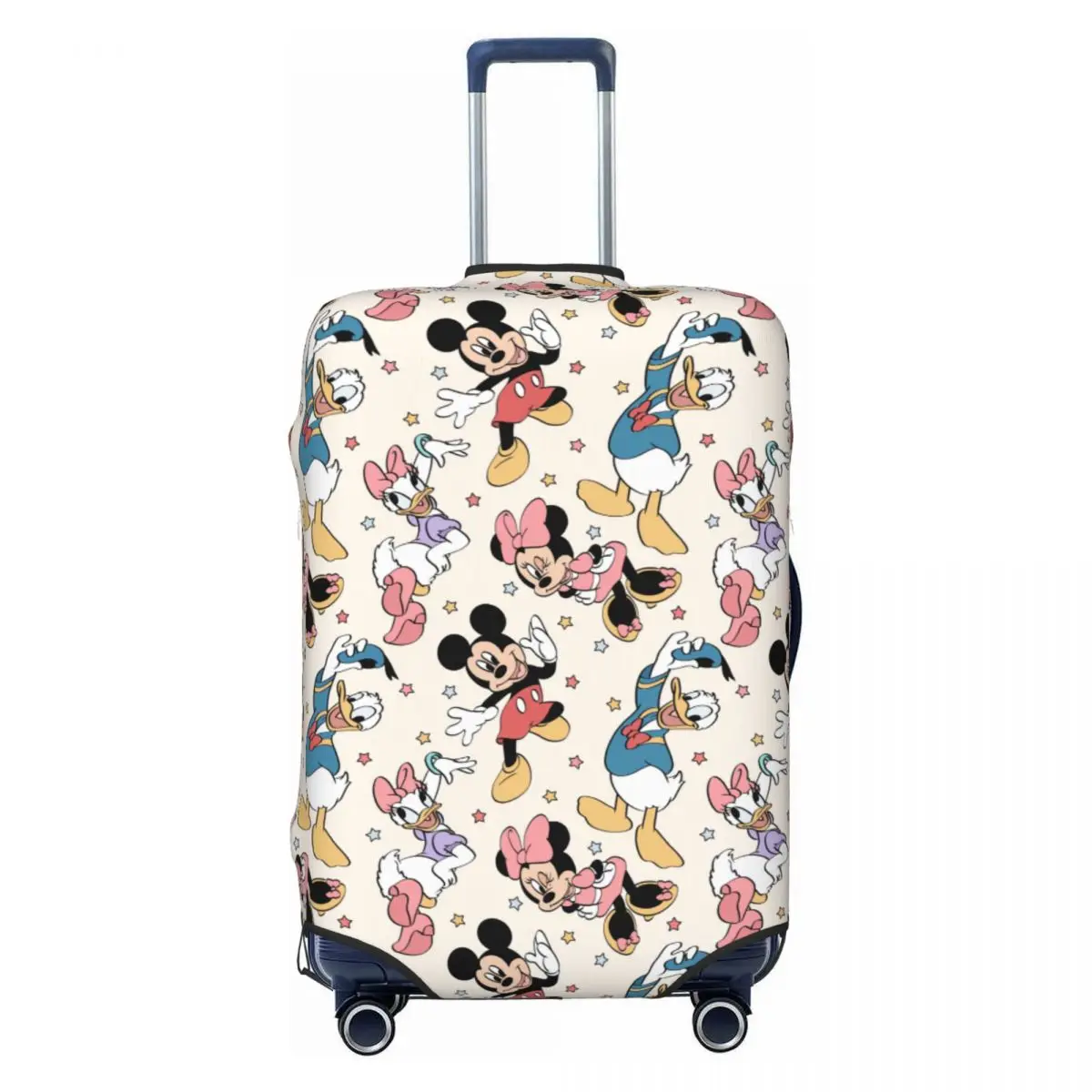 Mickey And Minnie Travel Luggage Cover Suitcase Protector Fits 18-32 Inch Luggage