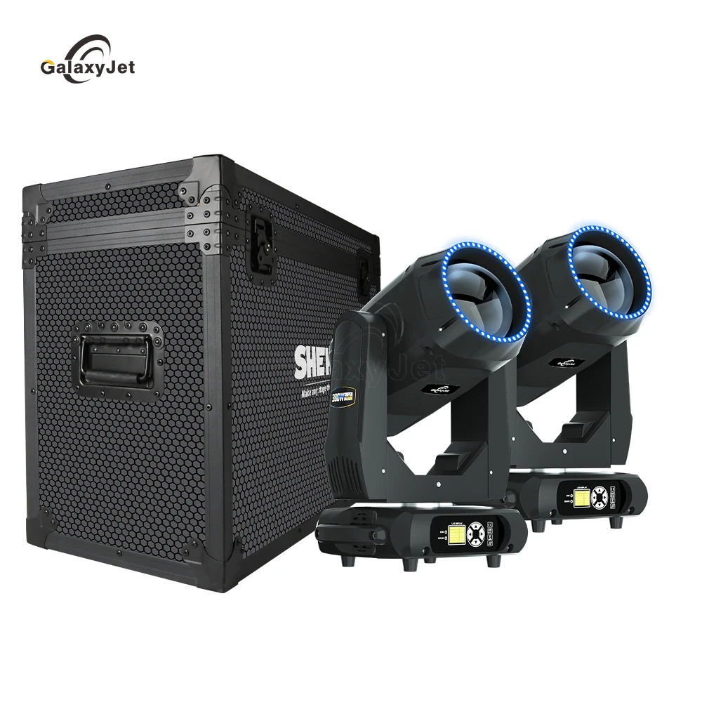 

GALAXYJET 2PCS Bulb 380W Beam Moving Head Light with Flight Case DMX512 For Disco DJ Music Ball Party Nightclub Profession