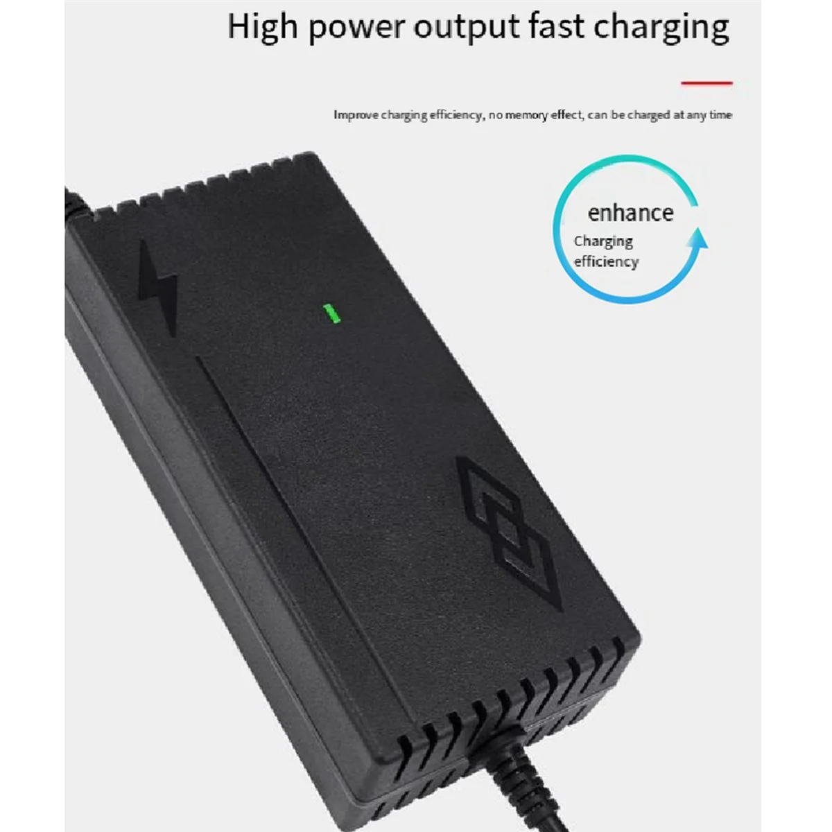 

14.6V 10A LiFePO4 Battery Charger for 12.8V 4S Scooter Car Solar Energy Storage Charger with Fan DC 5.5X2.5mm US Plug