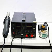 YIHUA 853D 5A Hot Air Gun Rework Station 5A DC Power Supply 3 In 1 Functions Rework Soldering Iron Station