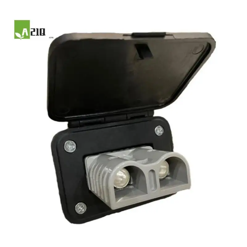 A21Q -120A For Anderson Plug Flush Mount Bracket Panel Bracket With Cover For Caravan 2 Stitches Automobile Ships Parts