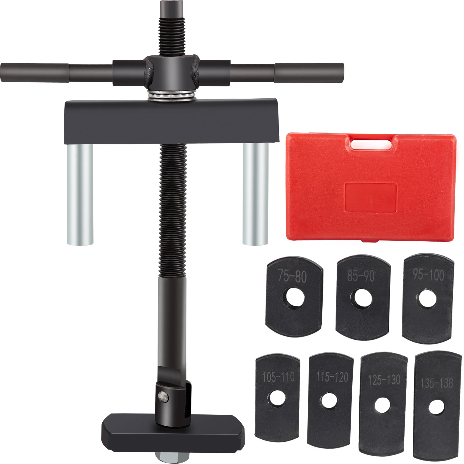 VEVOR Manual Hydraulic Cylinder Liner Puller Kit 45 Steel 7 Pull Plates 2 Branch Pipes Apply for Single Cylinder Diesel Engine