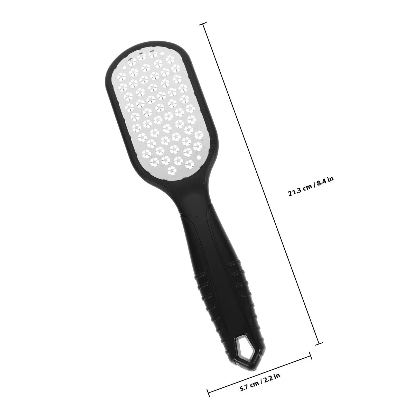 2개입 스테인리스 발 각질 제거기 컴팩트한 발 각질 제거기 효율적인 페디큐어 케어 발 각질 제거 파일 핸드헬드 스크러버